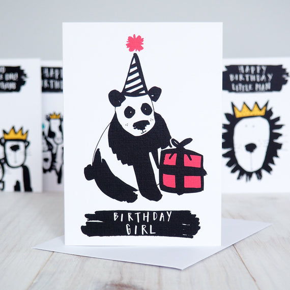 (Trade) Birthday Girl Panda Birthday Card