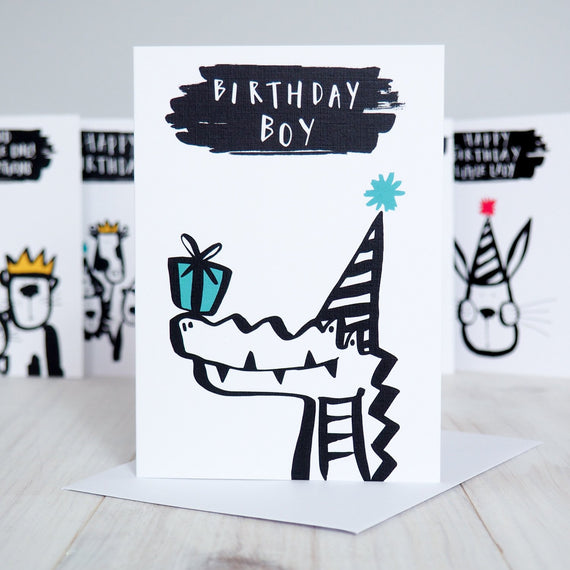 (Trade) Birthday Boy Alligator Birthday Card