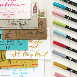 26 November 2017 - Tombow Brush Lettering @ CASS Art Islington