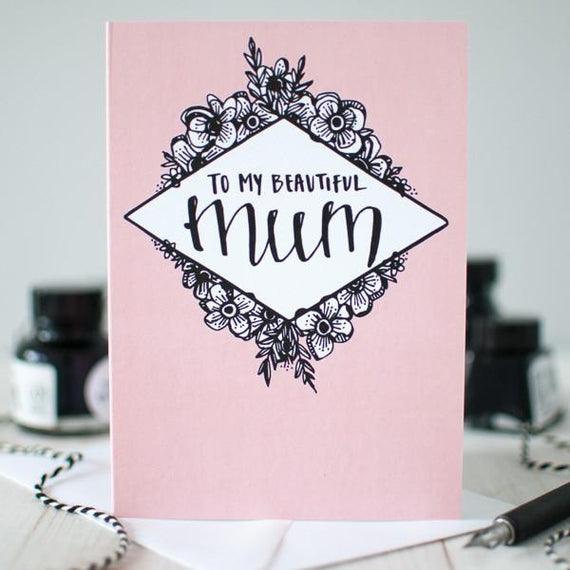 Beautiful Mum greeting card