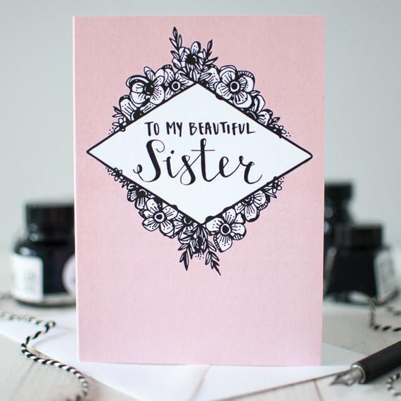(Trade) Beautiful Sister greeting card