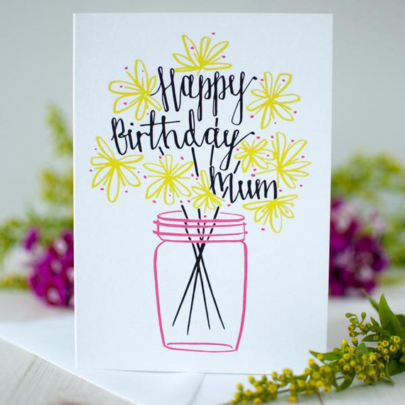 Happy Birthday Mum card (Trade)