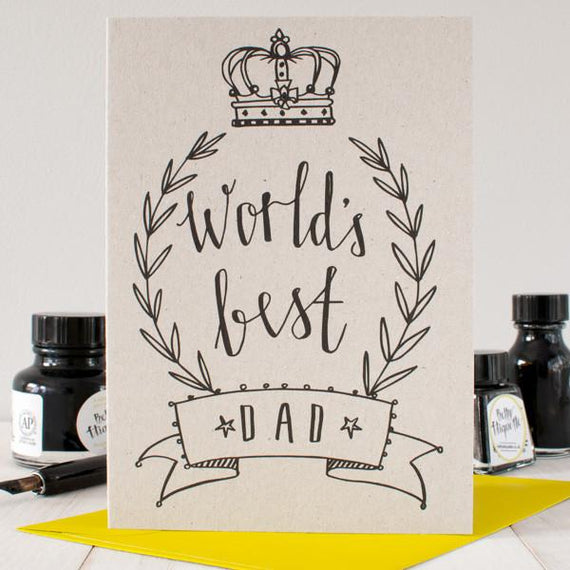 World's Best Dad card