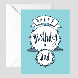 Happy Birthday Dad Card - © Betty Etiquette 2017