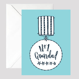 No 1 Grandad Birthday Card - © Betty Etiquette 2017