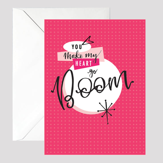 Heart Goes Boom Card - © Betty Etiquette 2017