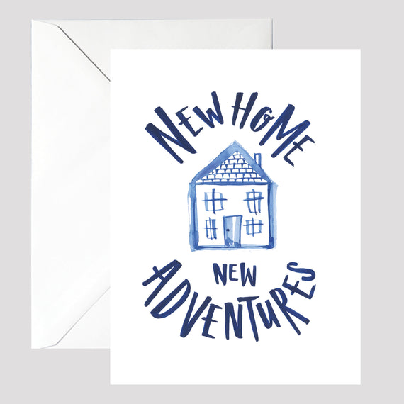 Blue New Home Card - © Betty Etiquette 2017