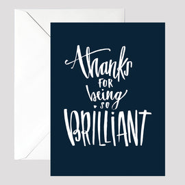 Navy Thank You Card - © Betty Etiquette 2017