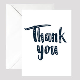 White Thank You Card - © Betty Etiquette 2017