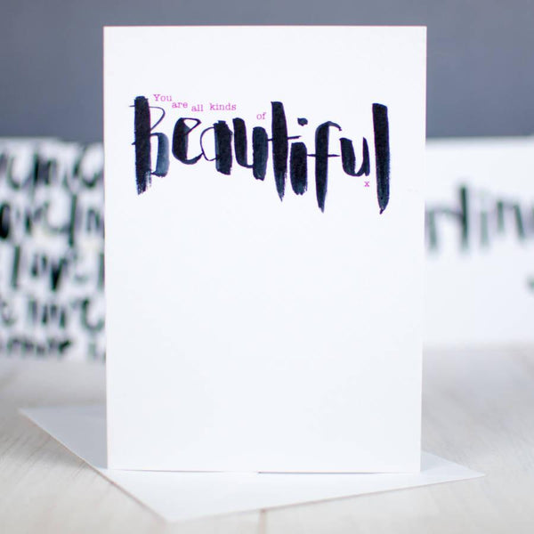 (Trade) All Kinds Of Beautiful Brush Script Card