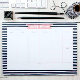 Bold Breton Weekly Planner Desk Pad (Trade)