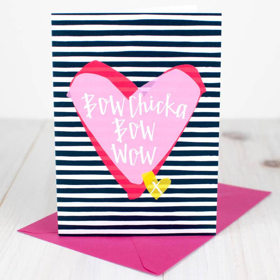 Bow Chicka Bow Wow Valentine's Card (Trade)