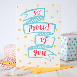 So Proud of You Congratulations card